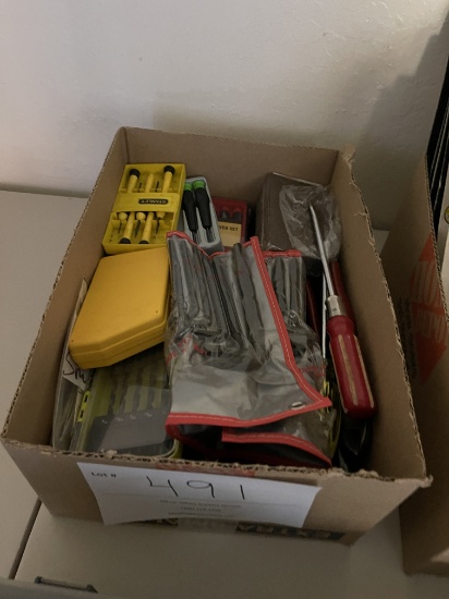 Box Of Miscellaneous Hand Tools