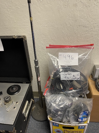 Box Of Miscellaneous Audio Cables