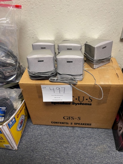 Five Energy Small Speakers And Two GFS-5 Speakers