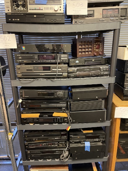 Miscellaneous Non-operational Equipment On All Five Shelves