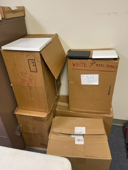 Boxes Of 10" And 7" Empty Reel Boxes