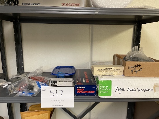 Miscellaneous Turntable Components On Shelf