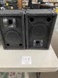 Black Felt Speakers, Pair, 8.5