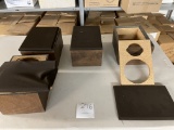 Eight Small Wood Speaker Cabinets