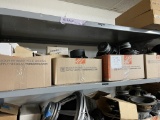 Four Boxes Of Miscellaneous Speakers On Shelf