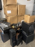 Miscellaneous Electronic Parts And Speakers (non-working)