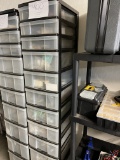 Stackable Storage Containers With Miscellaneous Hardware, 11 Boxes