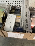 Box Of Miscellaneous Audio Cables And Cleaners