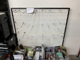 Peg Board Display With Hardware Fixtures 48