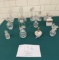 Glass and crystal perfume bottles