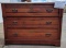 Antique chest of drawers - three drawers with marble top