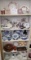 Various blue/white china, Royal Doulton, vases, glassware