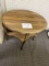 Oval wood table with shelf  29 1/2