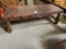Asian design all wood carved coffee table