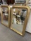 Pair of gold gilt mirrors  38