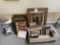 Box of assorted picture frames, approximately 30