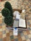 Pair of topiaries, stationery and more