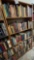 Five shelves of books with book shelf