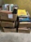 Five boxes of books