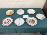 Seven china plates (one is Royal Doulton)
