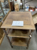 Vintage shelf/table with three shelves, wood