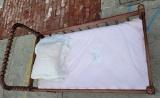 Child's bed with mattress, all wood