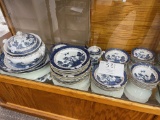 Dinnerware - set of blue/white china