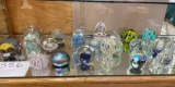 24 various glass paper weights
