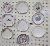 Nine china plates