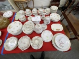 Haviland Limoges set of china, tea set, various glassware