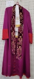 Priest's coat w/scarf and white Baptism scarf