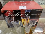 Victoria 24 piece glasses - 12 drinking, 12 old fashioned