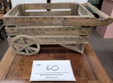 Antique toy wagon made from yard sticks