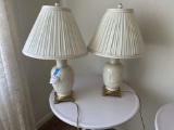 Two china lamps  28