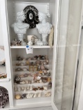 China busts, porcelain collectibles, shells