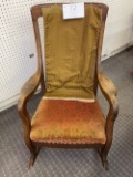 Antique rocking chair w/pillow
