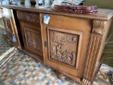 Carved wood cabinet  38