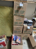 Five boxes of VHS tapes