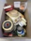 Box of various types of tape