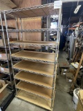 Metal rack with 8 shelves, stationary