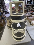 Four round step stools