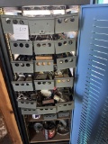 Network cabinet with electrical parts