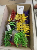 Various small clamps and clips