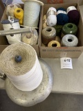 Various twine, string and yarn