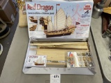 Red Dragon Chinese Junk model kit