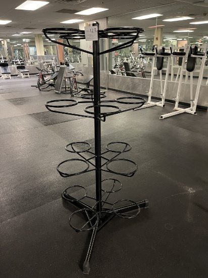 Rack for exercise balls
