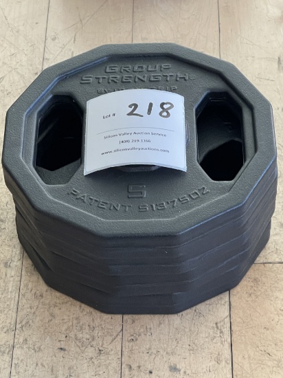 Group Strength free weights - stack of 4