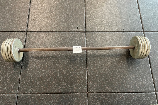Barbell with Ivanko weights 110 lbs