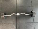 Curl Bar with weights 24HR Fitness Iron Grip