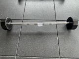 Barbell with weights 24HR Fitness Iron Grip
